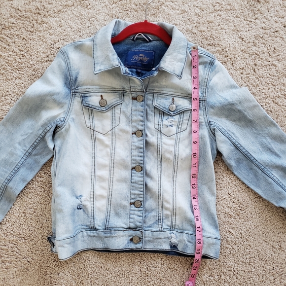 Royalty For Me Sky Blue Denim Jean Jacket - Picture 6 of 7